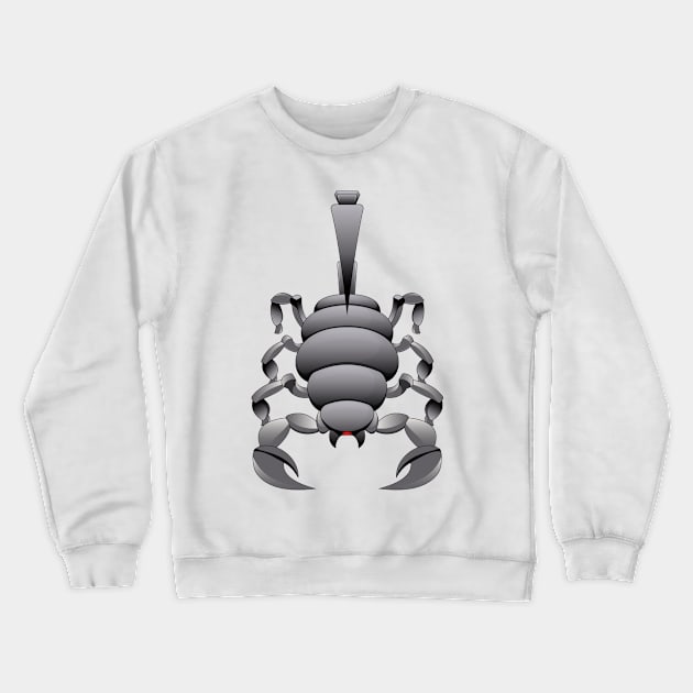 Metal Scorpion Crewneck Sweatshirt by Scanline